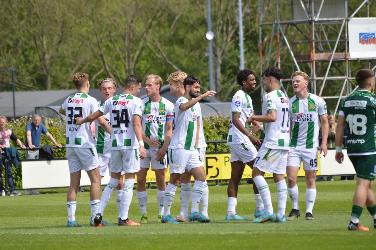 FC Groningen o21 wint en neemt afscheid van enkele spelers