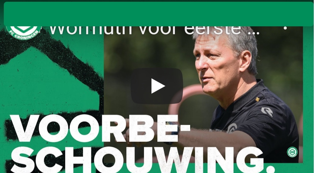 Voorbeschouwing met Frank Wormuth voor FC Groningen - FC Volendam