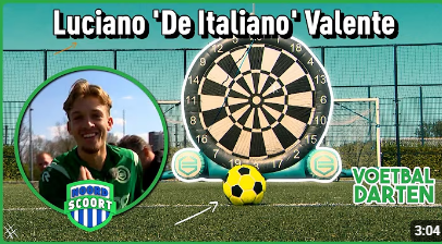Kan Luciano Valente ook goed voetbaldarten?