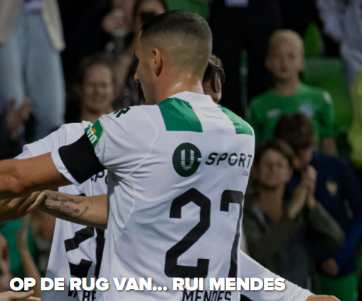 Op de rug van Rui Mendes