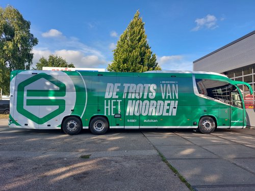 Nieuwe spelersbus FC Groningen