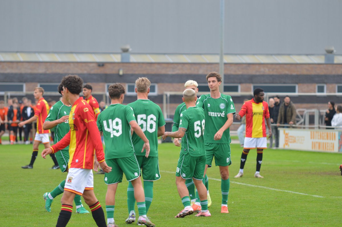 FC Groningen o21 wint op knollenveld van GA Eagles o21