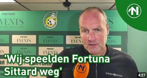 Interviews na Fortuna Sittard - FC Groningen