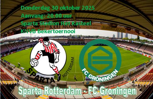 FC Groningen speelt een prima eerste helft maar toch uit het bekertoernooi 