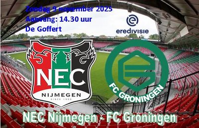 FC Groningen laat in eerste helft de kansen liggen en gaat onderuit in Nijmegen