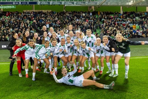 FC Groningen Vrouwen winnen in Euroborg, + video