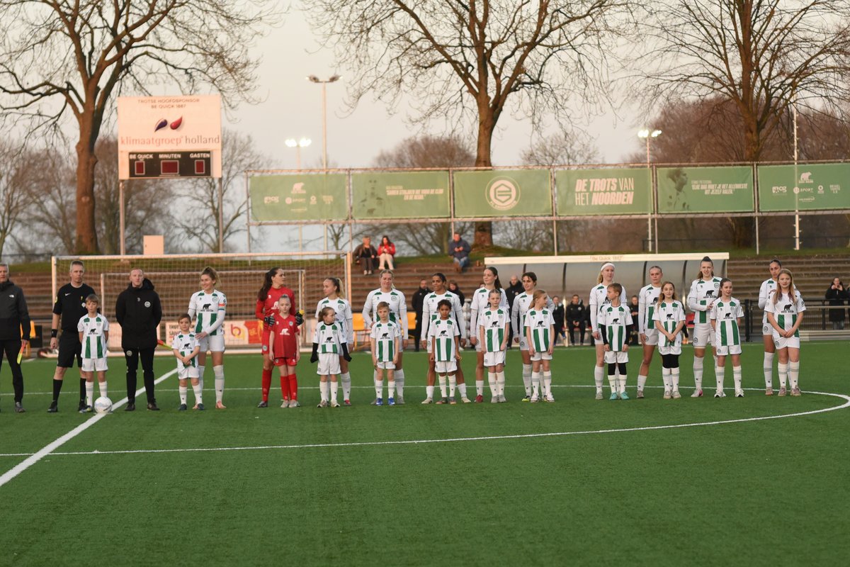 FC Groningen Vrouwen verliezen cruciale wedstrijd.