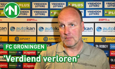 Interviews na FC Groningen - Excelsior Rotterdam