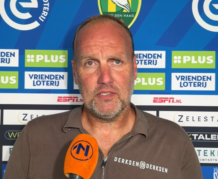 Interviews na ADO Den Haag - FC Groningen van Stefan Bleeker van RTV Noord