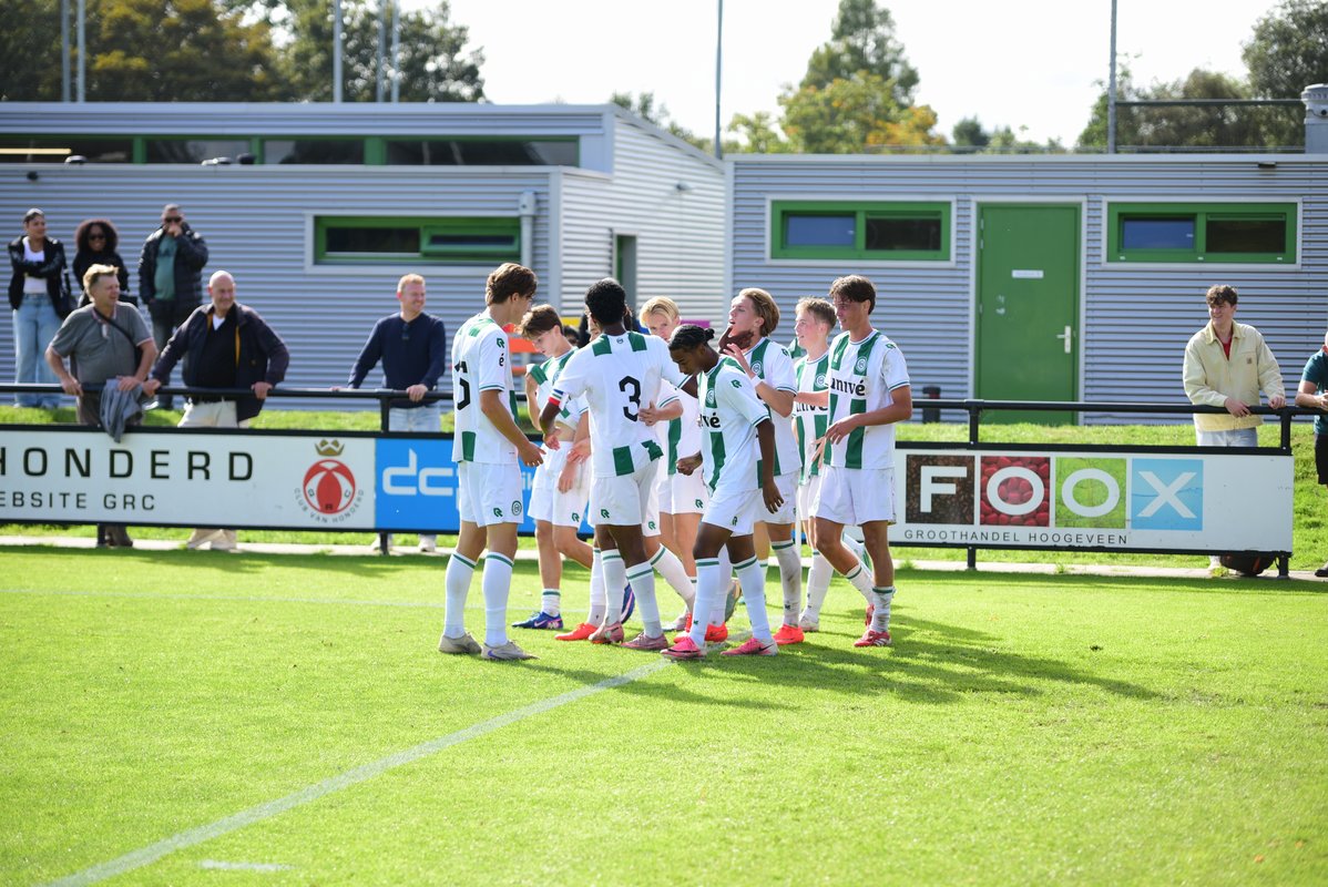 FC Groningen o19 geeft voorsprong weg