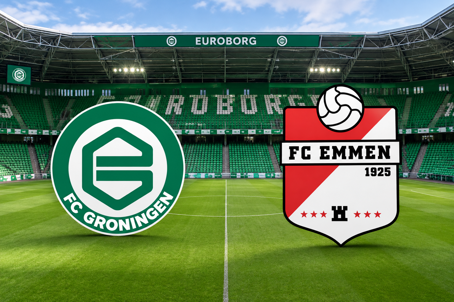 FC Groningen - FC Emmen in beker