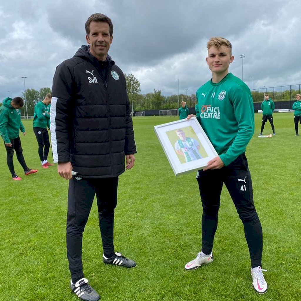 Spelers FC Groningen o21 nemen afscheid